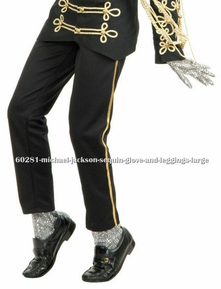 Michael Jackson Sequin Glove and Leggings