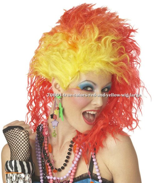 True Colors Red and Yellow Wig