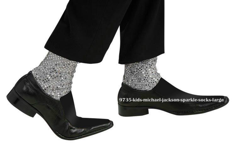 Kids Michael Jackson Sparkle Socks - Click Image to Close