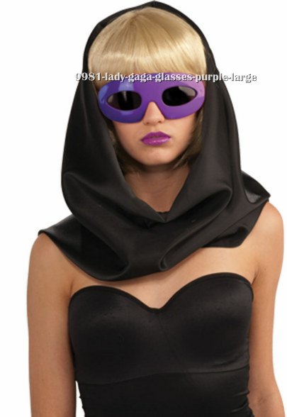 Lady Gaga Glasses in Purple - Click Image to Close