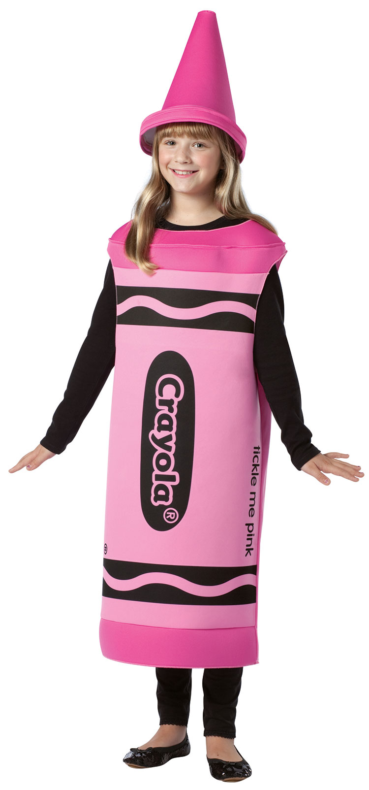 Girlstickle Me Pink Crayola Costume