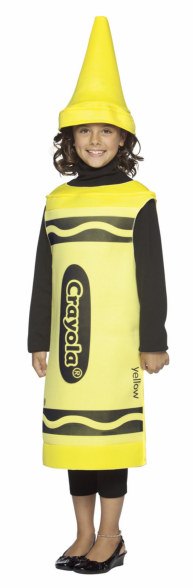 Kids Yellow Crayola Crayon Costume