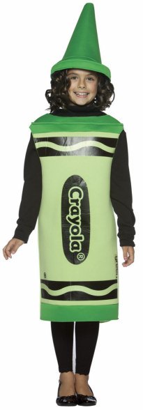 Kids Green Crayola Crayon Costume