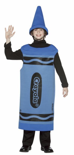 Tween Blue Crayola Crayon Costume