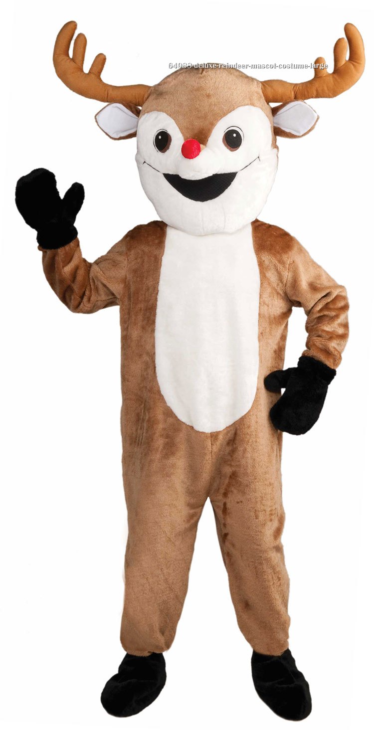 Deluxe Reindeer Mascot Costume