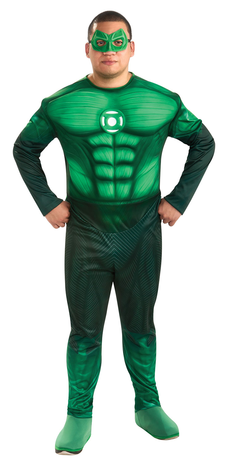 Deluxe Plus Size Muscle Chest Hal Jordan Costume