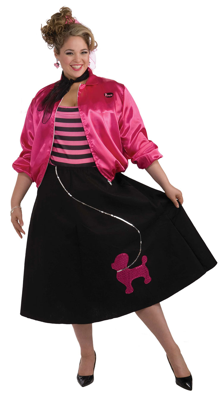 Plus Size 50's Poodle Skirt Costume