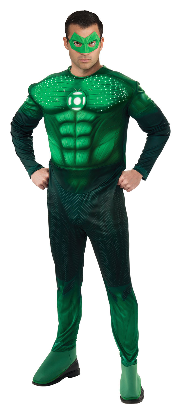 Deluxe Light-up Muscle Chest Hal Jordan Costume