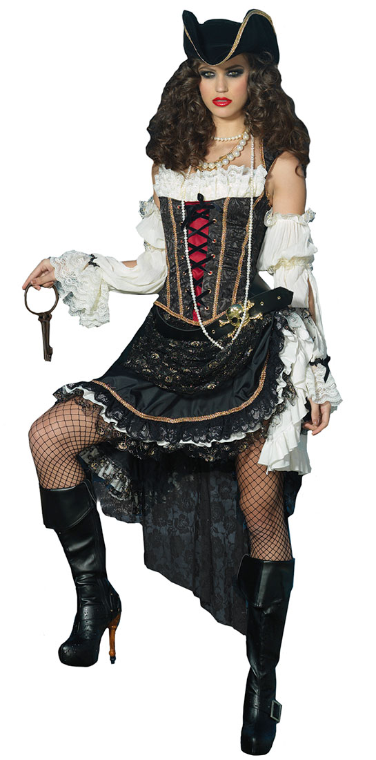 Super Deluxe Sultry Swashbuckler Pirate Costume