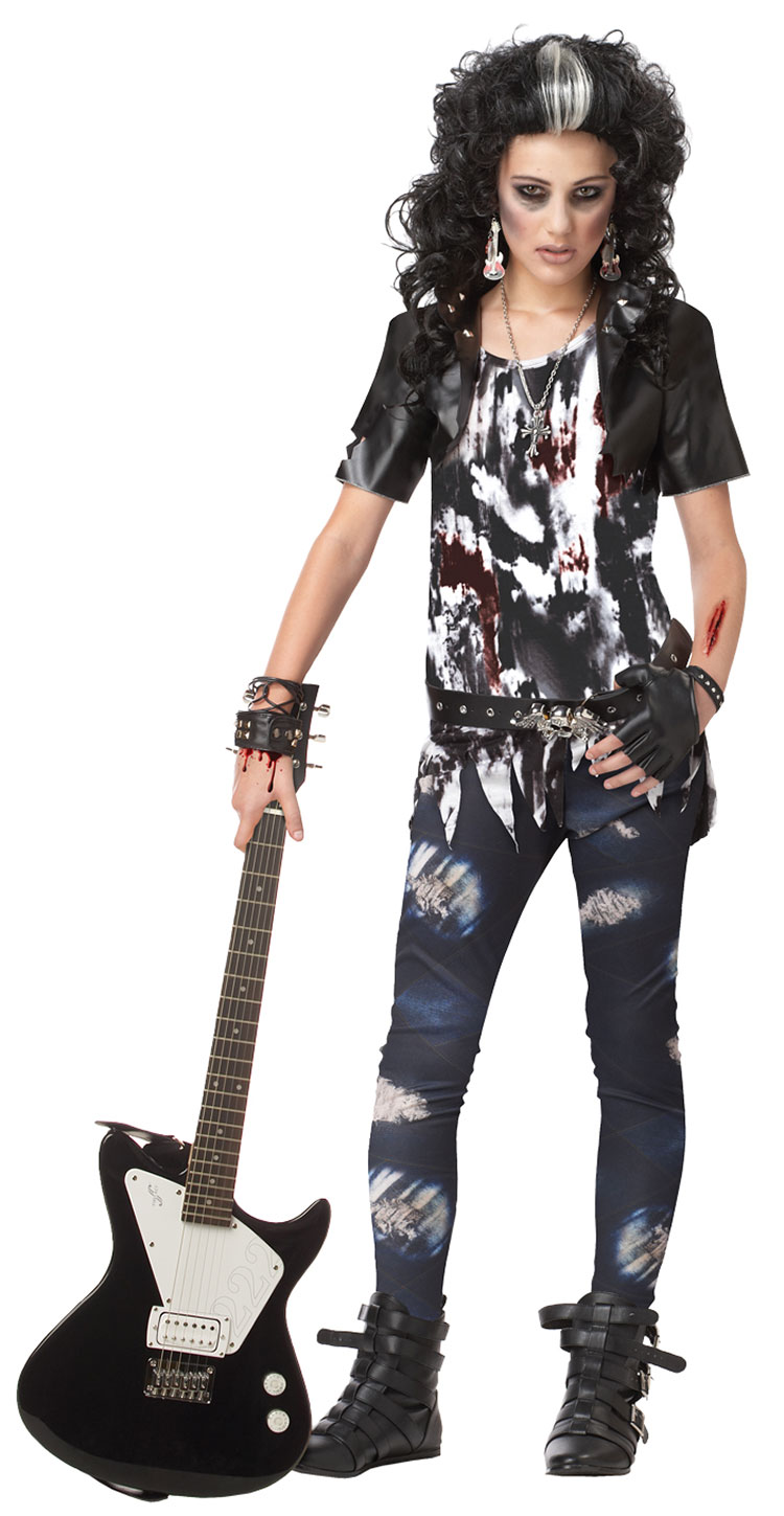 Tween Rocked Out Zombie Costume