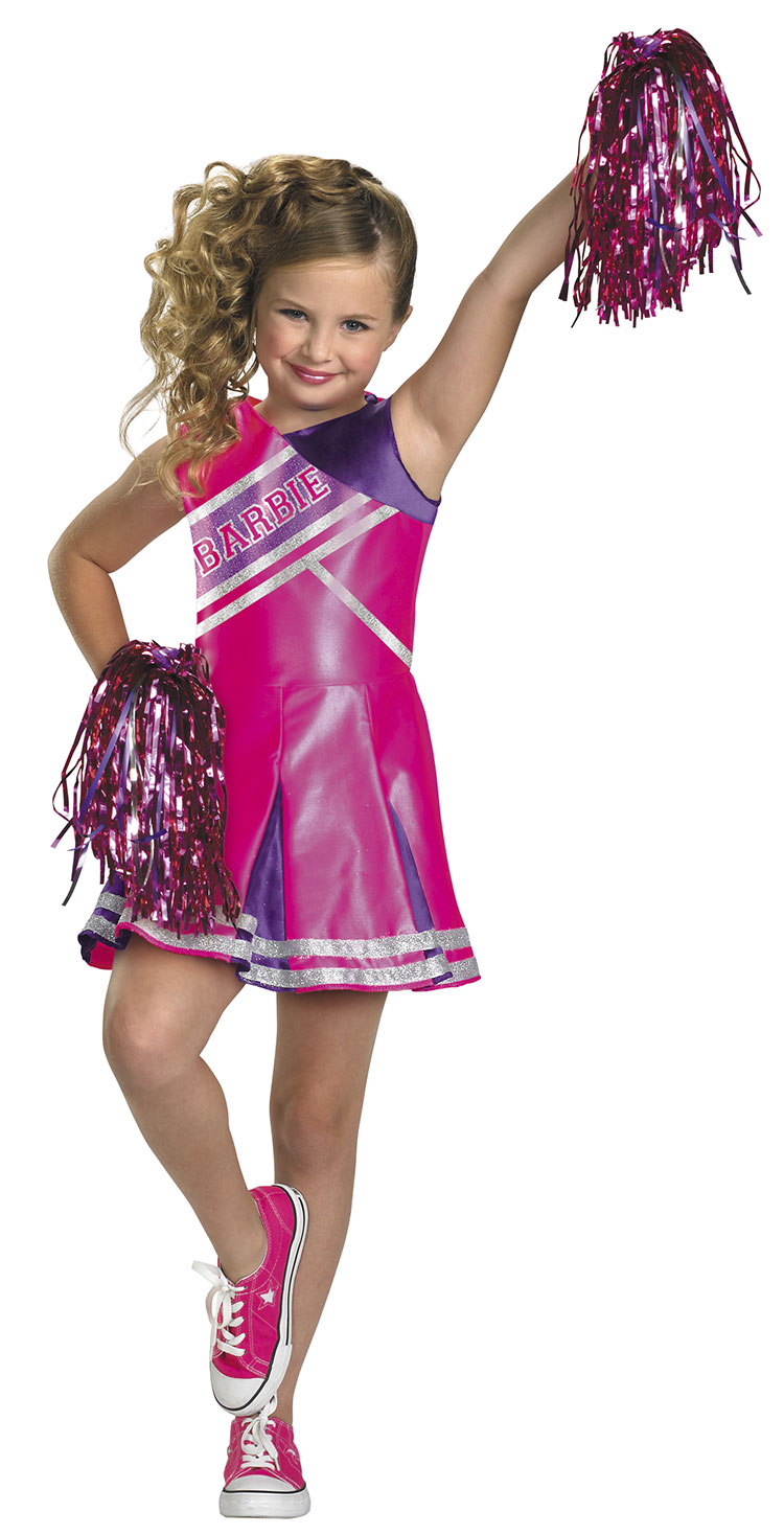 Girls Cheerleader Barbie Costume