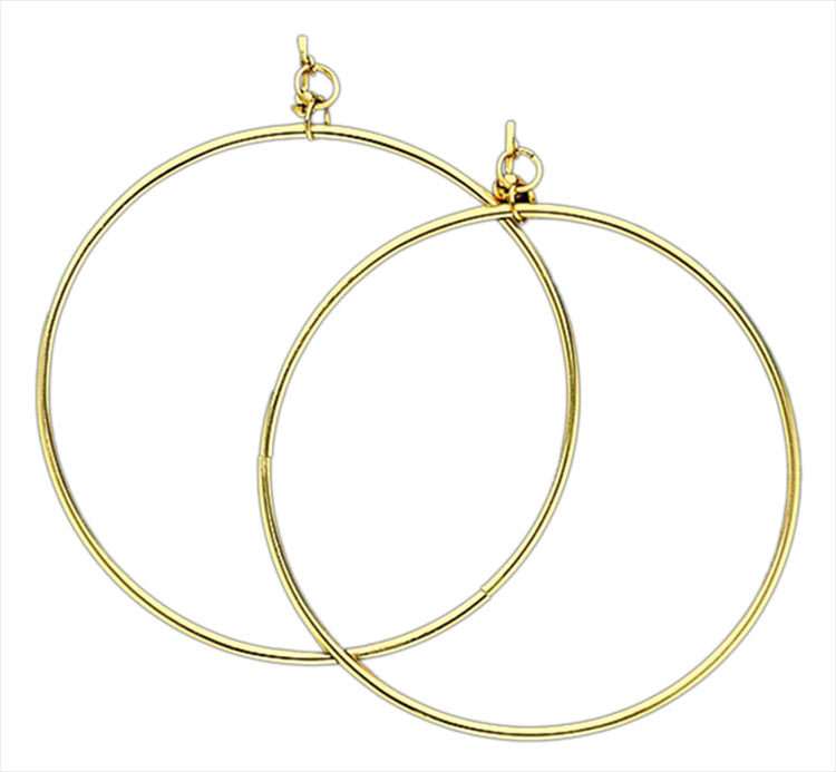 Jumbo Gold Hoop Earrings