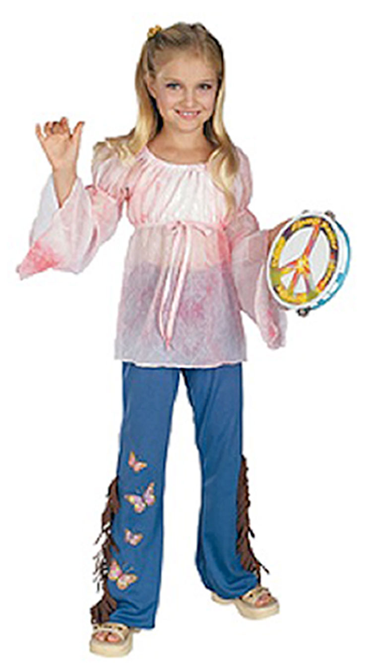 Girls Woodstock Hippie Costume