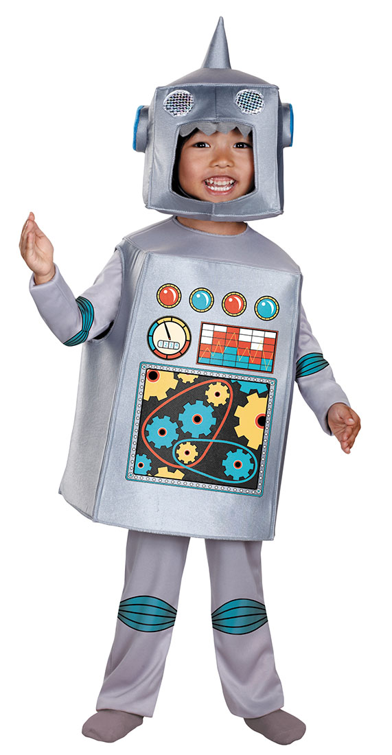 Retro Robot Costume with Headpiece