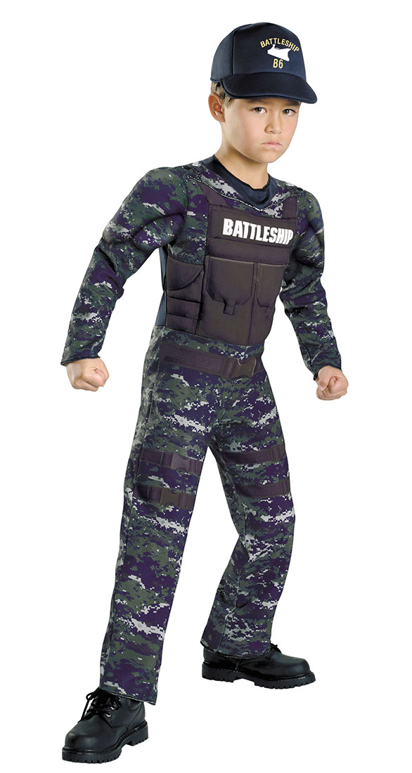 Kids Battleship Alex Hopper Classic Muscle Costume