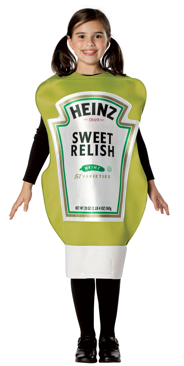 Kids Heinz Squeeze Relish Bottle Costume