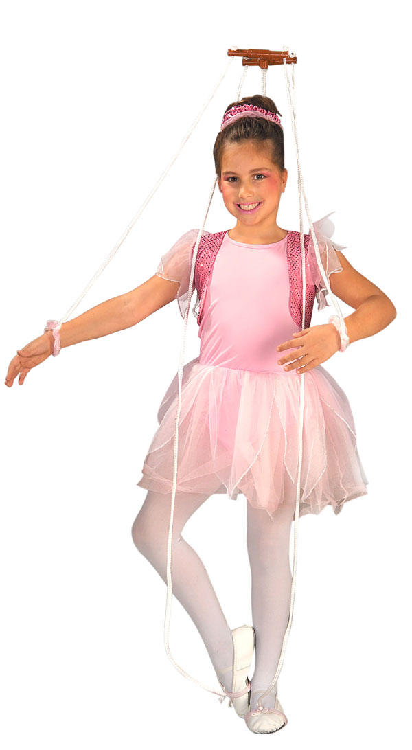 Girls Puppet Ballerina Princess Costume