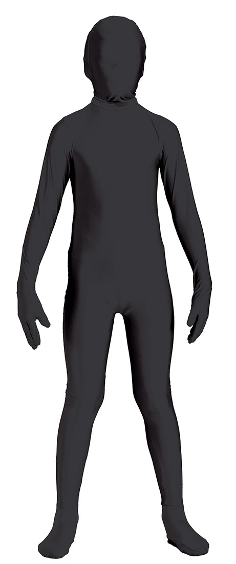 Kids Black Im Invisible Costume