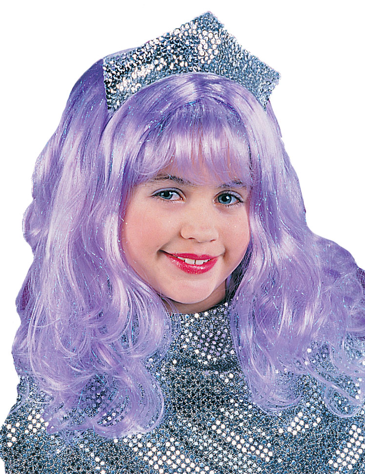 Girls Purple Wig