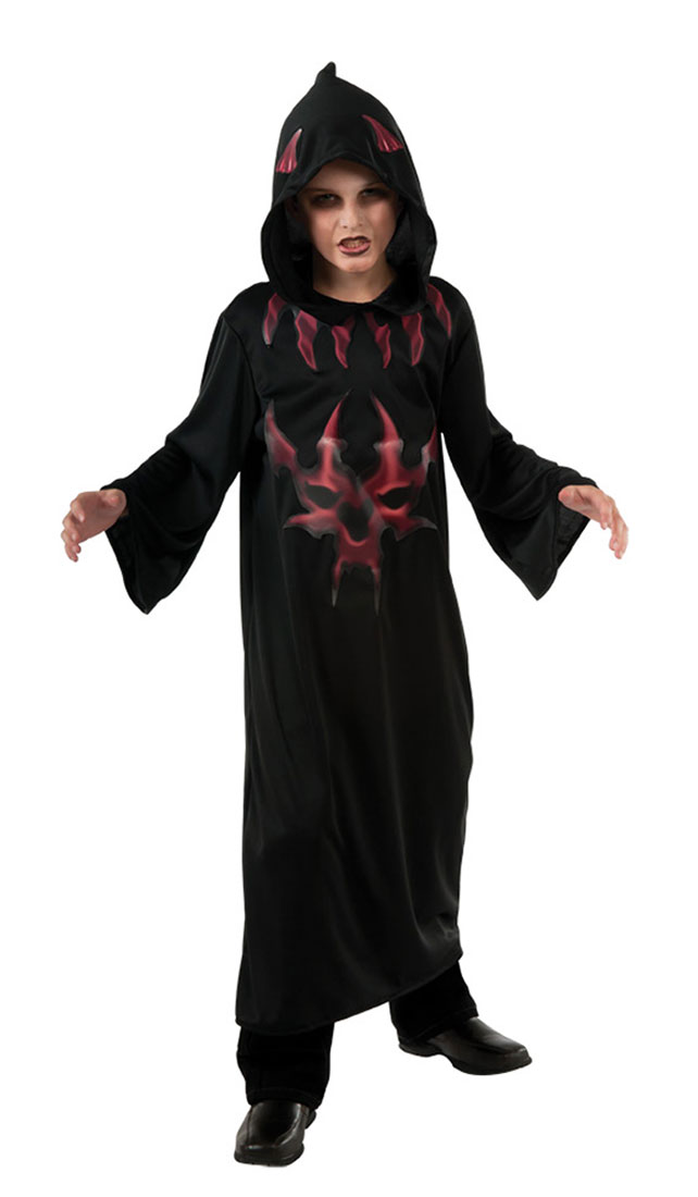 Black And Red Devil Costume For Kids