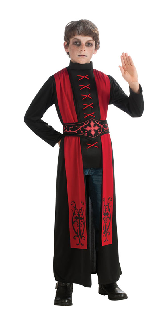 Kids Gothic Priest Costume