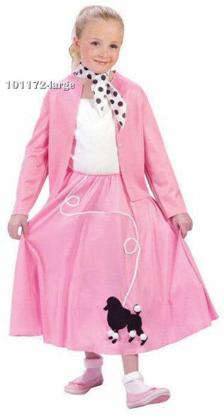 Girls Grease Poodle Skirt 50s Costume