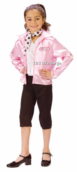 Girls Grease Pink Lady 50s Costume