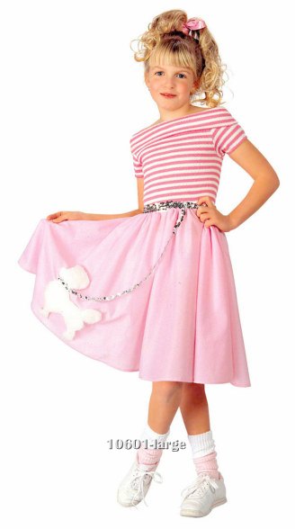 Girls Nifty 50's Dress Costume