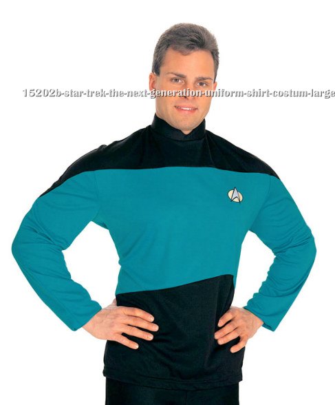 Star Trek The Next Generation Uniform Shirt Costume (Blue)