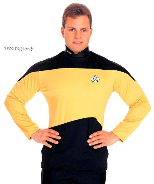 Star Trek The Next Generation Uniform Shirt Costume (Gold)