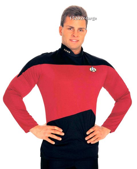 Star Trek The Next Generation Uniform Shirt Costume (Red)