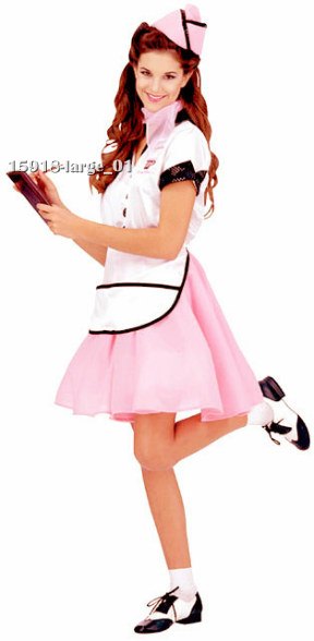 Adult Soda Pop Girl 50's Costume