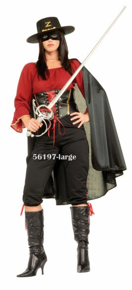 Female Super Deluxe Zorro Costume