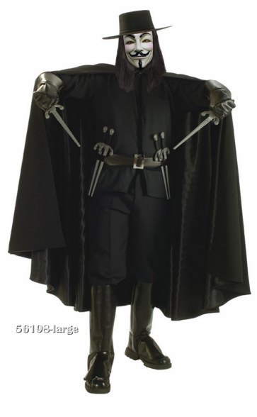 Super Deluxe V for Vendetta Costume