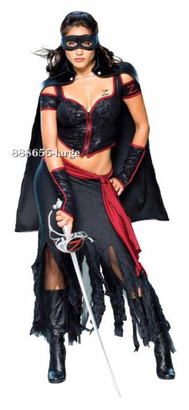 Sexy Adult Lady Zorro Costume