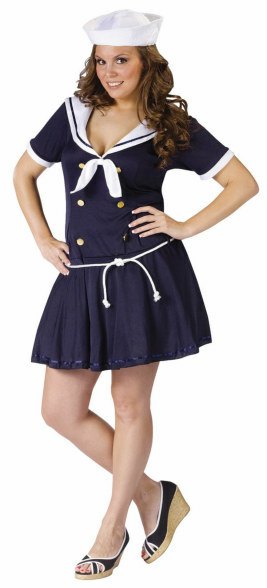 Plus Size Anchors Away Costume