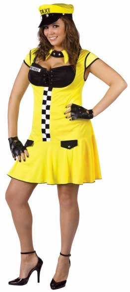 Plus Size Sexy Taxie Cabbie Costume