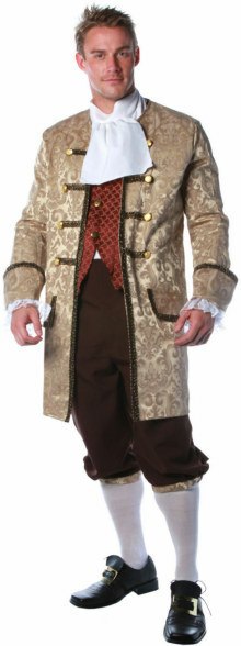 Plus Size Deluxe Colonial Man Costume