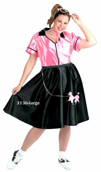 Plus Size Bobby Sox Fifties Costume