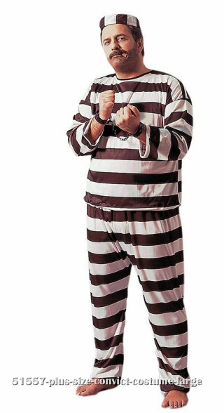 Plus Size Convict Costume