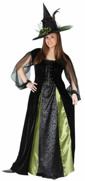 Plus Size Goth Maiden Witch Costume