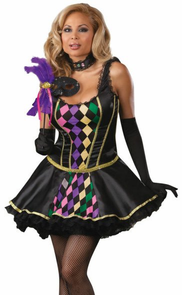 Plus Size Sexy Mardi Gras Masquerade Costume