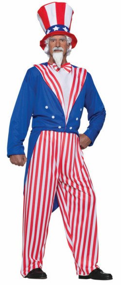 Plus Size Uncle Sam Costume