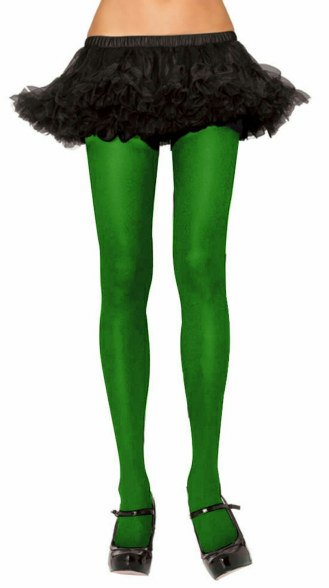 Plus Size Kelly Green Spandex Tights