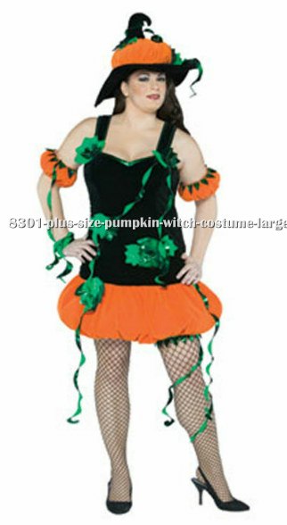 Plus Size Pumpkin Witch Costume