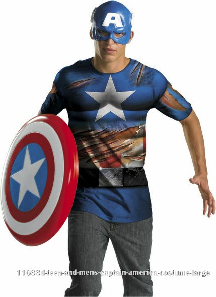 Teen and Mens Captain America Costume