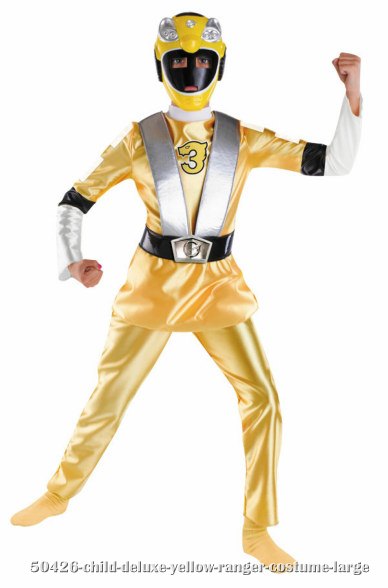 Kids Deluxe Yellow Ranger Costume