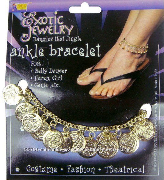 Coin Ankle Bracelet Costume Jewelry