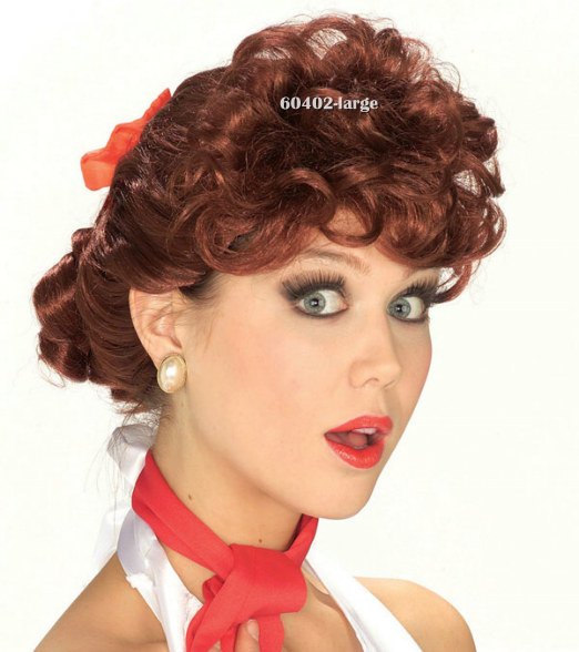 Adult 50s Auburn Red Wig