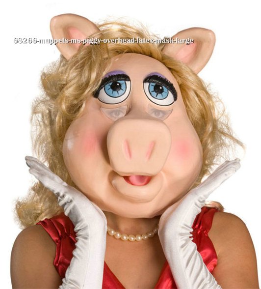 Muppets Ms. Piggy Overhead Latex Mask